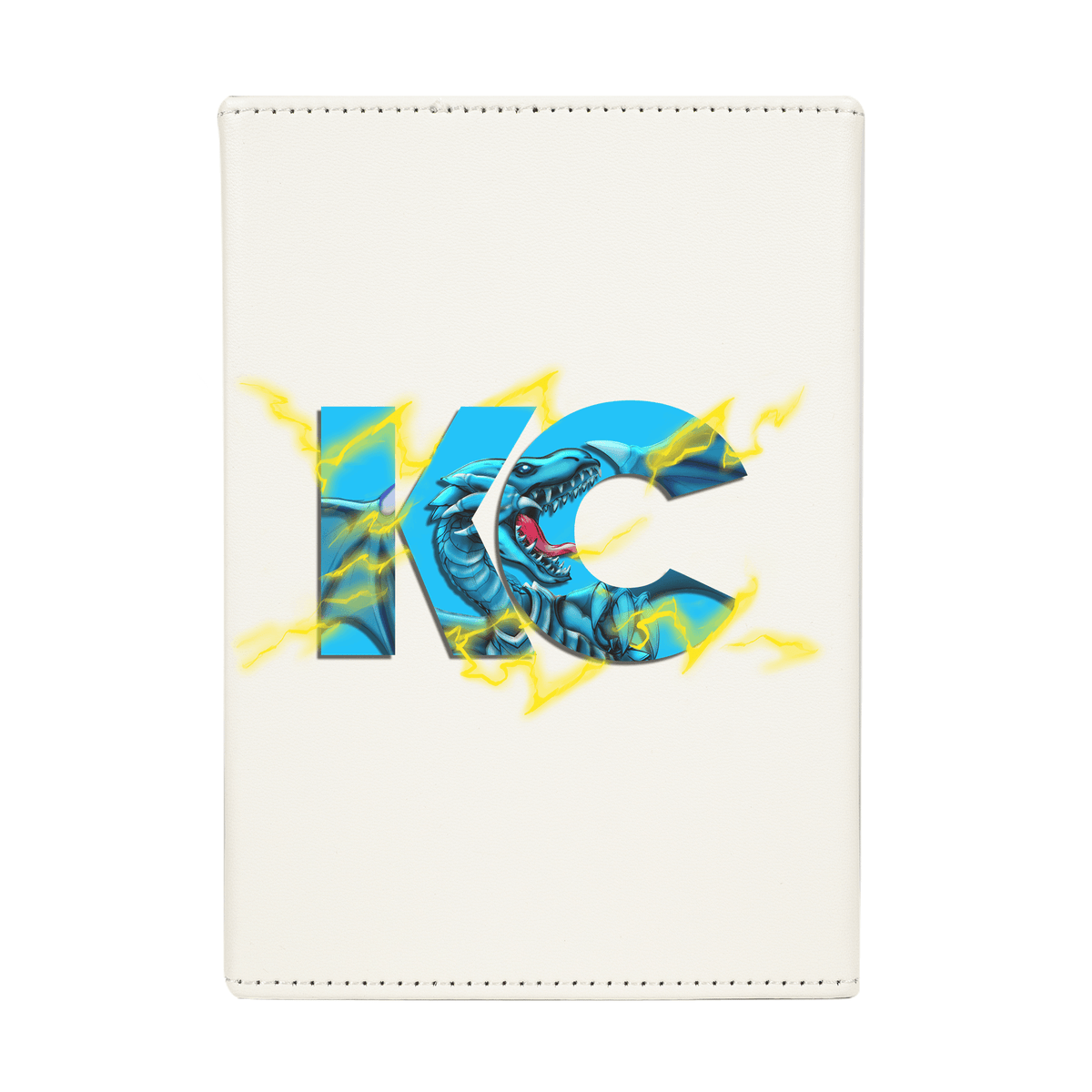 Here is the Full Lid Design of the KC Dragon Logo Mach 3 White Deck Box. Blue-Dragon-yugioh-custom-deck-portable-collector-LDB-Duel