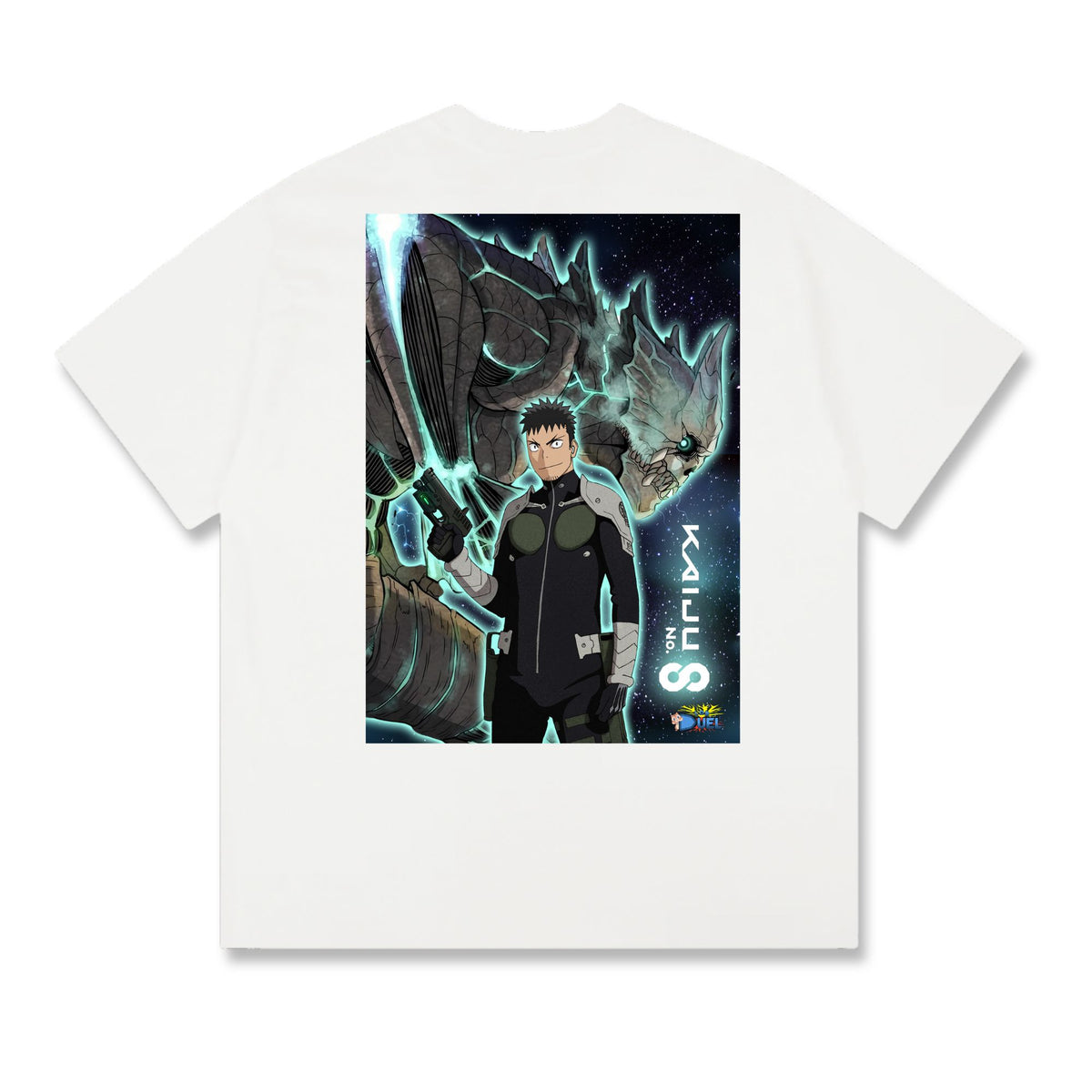 Level up your look with the premium Kaiju No. 8 T-shirt design from LDB Duel. Crafted from soft, breathable cotton and finished with vibrant DTF printing, this white t-shirt is designed for comfort that lasts. Featuring a bold back design, it’s perfect for anime fans, TCG players, and gamers who want to stand out, whether at events, tournaments, or just relaxing with friends. Kafka-Hibino-anime-ygo-magic-tshirt-gaming-accesories-LDB-Duel