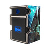 Here is the Right View of the Kaiju No. 8 Mach 3 Black Deck Box. Defense-Force-yugioh-deck-tray-dice-tray-LDB-Duel