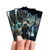 Enhance your cards with our elegant black border card sleeves, featuring a sleek, sophisticated design for a bold, modern aesthetic. From LDB Duel. Perfect for showcasing your collection, these sleeves are printed with our exclusive Kaiju No. 8 design. Iharu-Furuhashi-yugioh-mtg-pokemon-card-protection-standard-japanese-dragon-shield-LDB-Duel-black