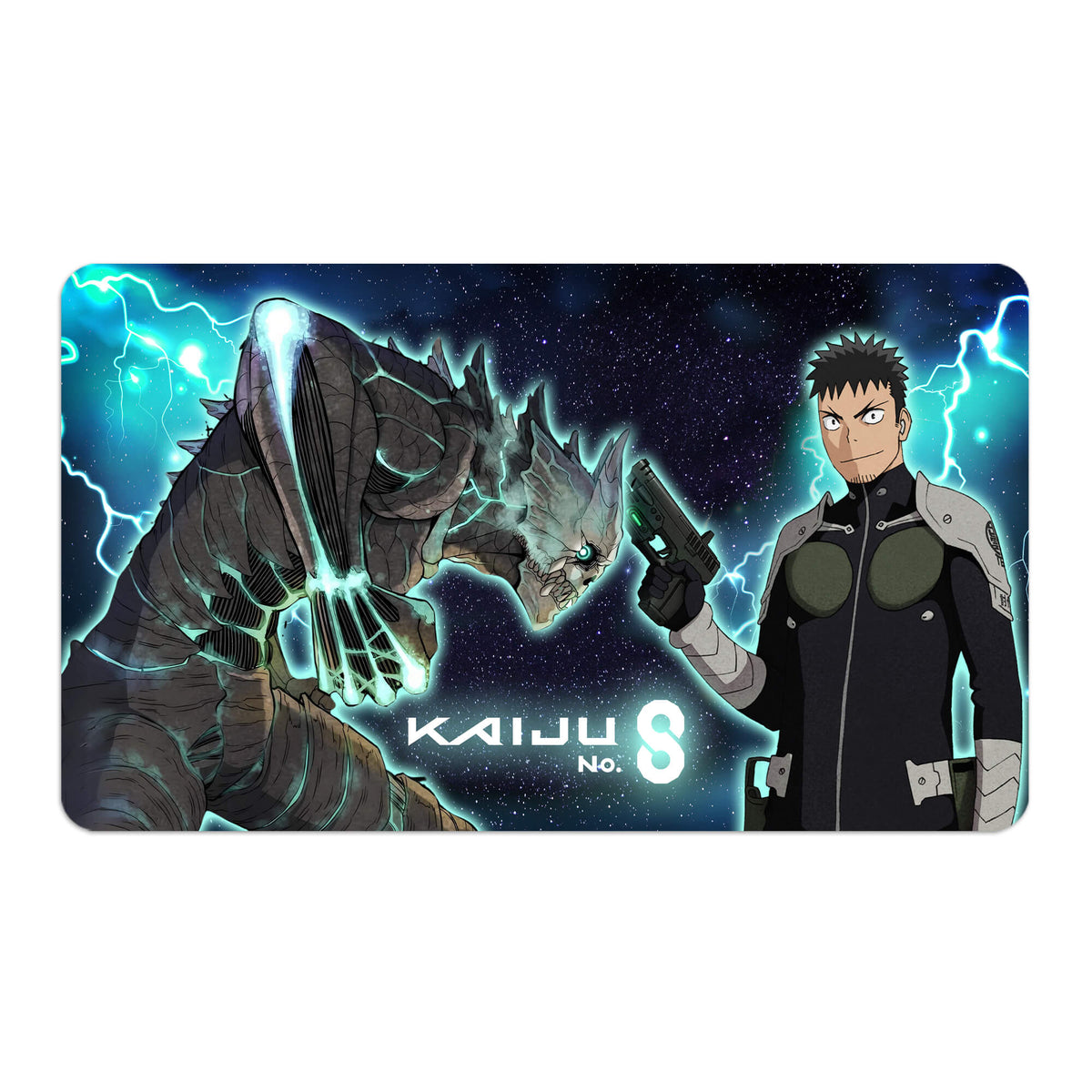 Transform your dueling experience with LDB Duel featuring our exclusive art Kaiju No. 8 playmat! Featuring a soft cloth top for smooth card movement and a durable rubber back for a secure grip, this 24x14 inch mat is machine washable and safe for cards and sleeves. Monster-Sweeper-yugioh-mtg-pokemon-custom-artwork-premium-durable-rubber-ldb-duel