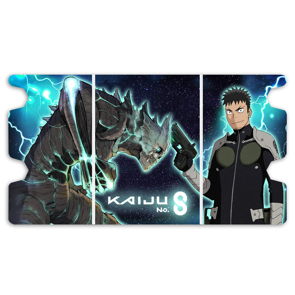 Here is the Full Lid Design of the Kaiju No. 8 Mach 3 White Deck Box. Defense-Force-yugioh-custom-deck-portable-collector-LDB-Duel