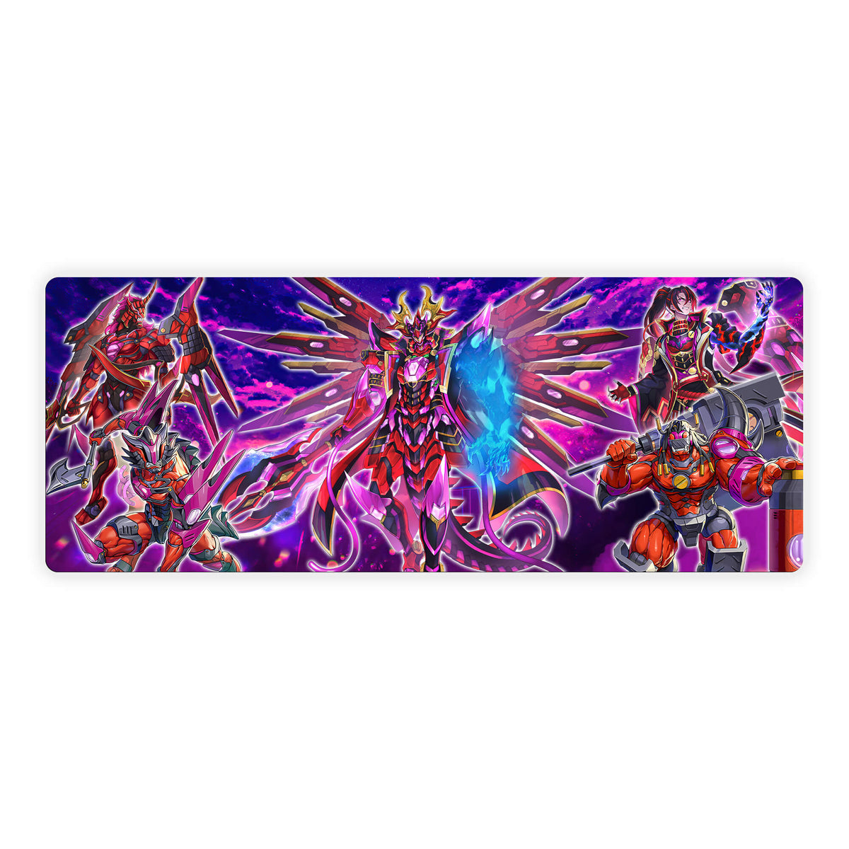 Level up your gaming setup from the LDB Duel featuring our exclusive Kashtira Archetype mouse pad! Designed for gamers who value precision and comfort, this 31x12 inch masterpiece boasts a soft cloth surface for ultra-smooth tracking and a non-slip rubber base for stability during intense battles. Stylish, durable, and machine washable, it's the ultimate accessory for your desk.Ogre-yugioh-mtg-pokemon-custom-artwork-premium-durable-rubber-ldb-duel 
