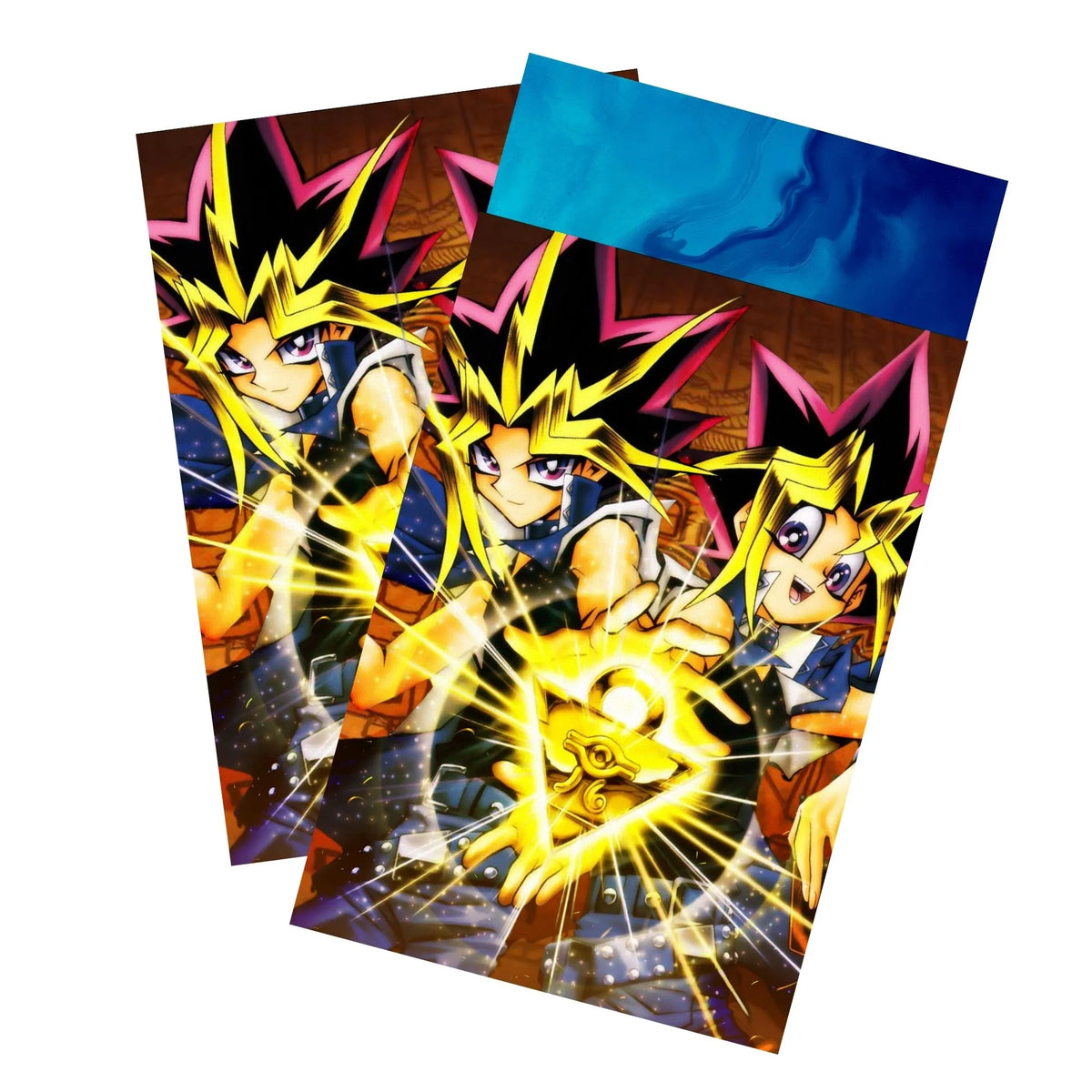 Keep your cards safe and stylish with our borderless card sleeves. Designed edge-to-edge to showcase your artwork, they offer a sleek, modern aesthetic. From LDB Duel, printed with the exclusive King of Games design for a fresh, premium feel.Kuriboh-yugioh-card-protection-standard-japanese-dragon-shield-LDB-Duel-borderless