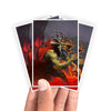 Protect and enhance your cards with our clean and crisp white border card sleeves. Featuring a minimalist design that complements any artwork, these sleeves offer a bright, timeless look. From LDB Duel. Printed with our exclusive Krenko, Mob Boss design for a fresh and premium finish. Goblin-Warrior-yugioh-mtg-pokemon-card-protection-standard-japanese-dragon-shield-LDB-Duel-white