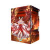 Here's another quality black deck box from LDB Duel featuring our exclusive Kurikara Divincarnate art. Fits all types of trading card games, including Pokémon, Yu-Gi-Oh! and Magic The Gathering. The perfect card holder for the TCG player safely holds up to 100 double-sleeved cards. EVEN in extra thick sleeves. Comes with a pull-out dice tray. Fire-yugioh-tcg-accessories-card-storage-LDB-Duel