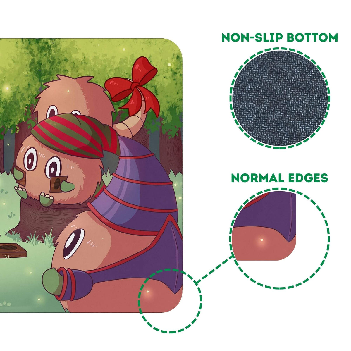 LDBDuel Normal Edges Playmat designed for trading card games, featuring a smooth fabric playing surface, clean normal edge stitching, durable construction, and a non-slip rubber backing. The playmat provides a comfortable and stable surface for cards during TCG gameplay, tournaments, and casual play.