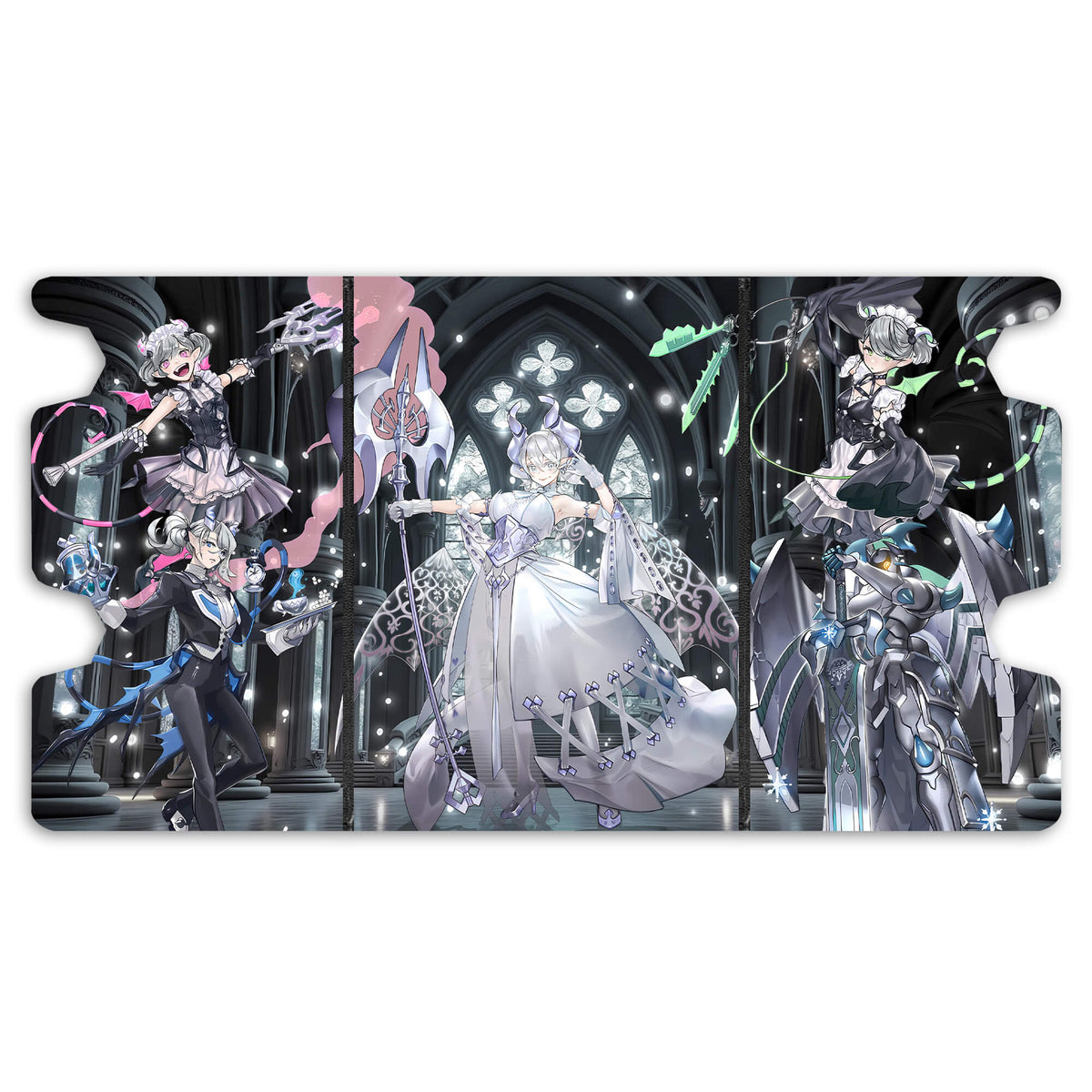 Here is the Full Lid Design of the Labrynth Archetype Mach 3 Black Deck Box. Chandraglier-yugioh-custom-art-leather-durable-LDB-Duel
