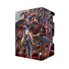 Here's another quality black deck box from LDB Duel featuring our exclusive Lady of Lament Archetype art. Fits all types of trading card games, including Pokémon, Yu-Gi-Oh! and Magic The Gathering. The perfect card holder for the TCG player safely holds up to 100 double-sleeved cards. EVEN in extra thick sleeves. Comes with a pull-out dice tray. Lady-of-Lament-yugioh-tcg-accessories-card-storage-LDB-Duel