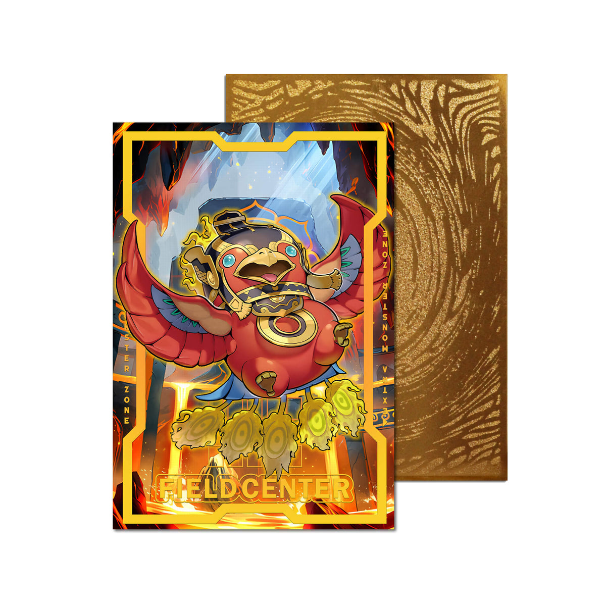 Centre de terrain en métal Dragon Rose noire