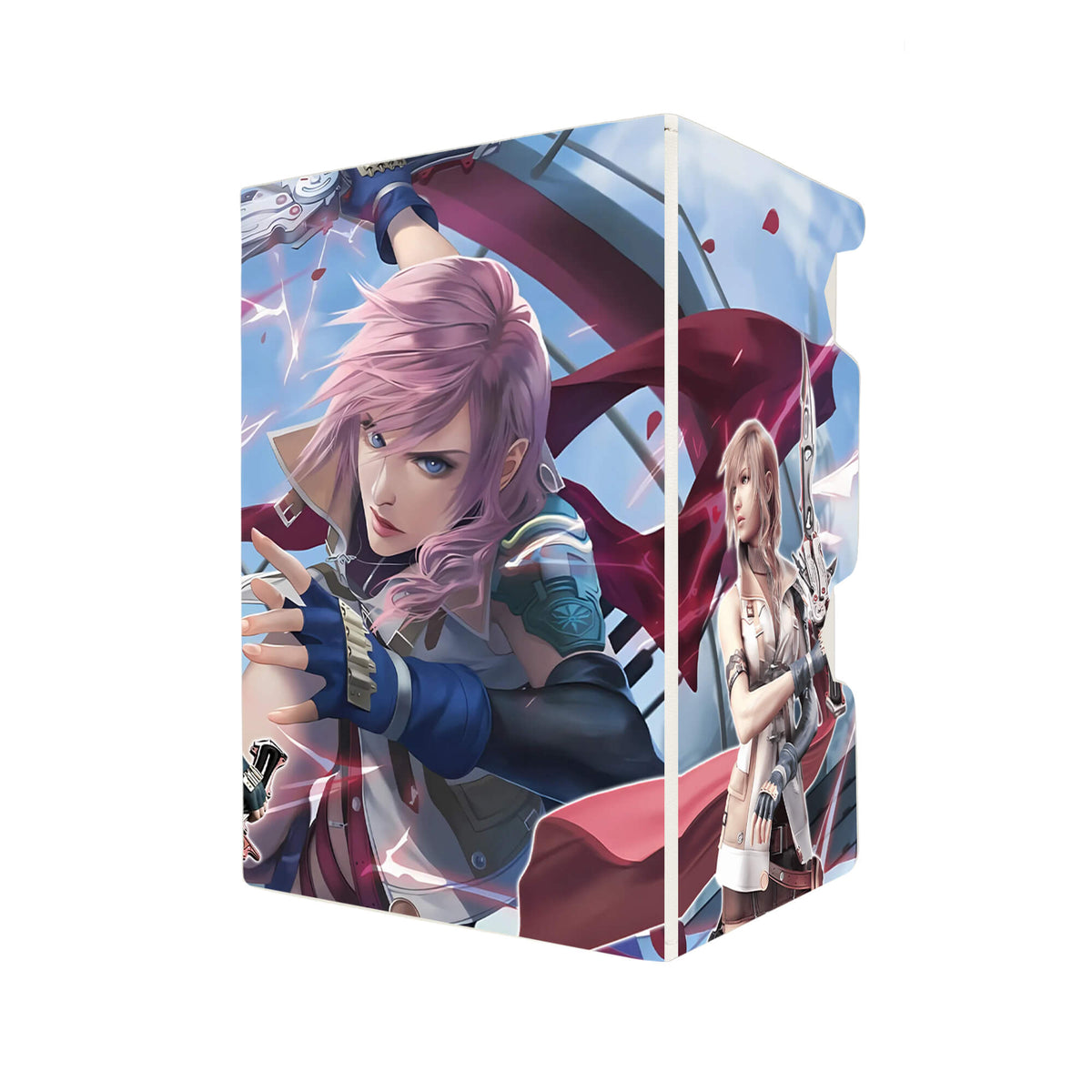 Here's another quality white deck box from LDB Duel featuring our exclusive Lightning, Army of One art. Fits all types of trading card games, including Pokémon, Yu-Gi-Oh! and Magic The Gathering. The perfect card holder for the TCG player safely holds up to 100 double-sleeved cards. EVEN in extra thick sleeves. Comes with a pull-out dice tray. Zantetsuken-magic-ygo-digimon-card_protector-gaming-accesories-LDB-Duel