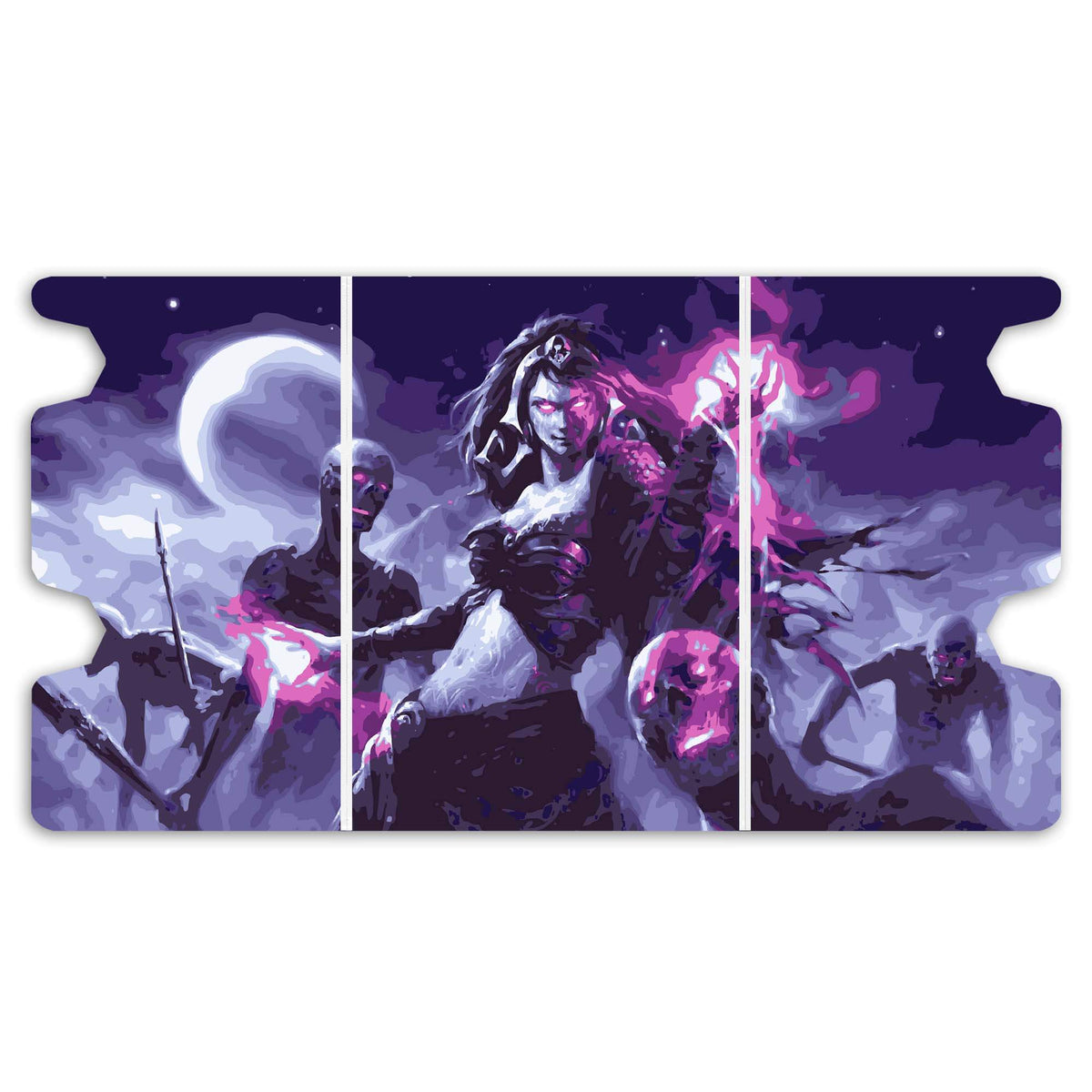 Here is the Full Lid Design of the Liliana Vess Mach 3 White Deck Box. Mythic-Rare-mtg-custom-deck-portable-collector-LDB-Duel