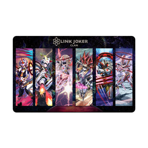 Transform your dueling experience with our exclusive art Link Joker playmat from LDB Duel! Featuring a soft cloth top for smooth card movement and a durable rubber back for a secure grip, this 24x14 inch mat is machine washable and safe for cards and sleeves. Dark-Irregulars-yugioh-mtg-pokemon-custom-artwork-premium-durable-rubber-ldb-duel