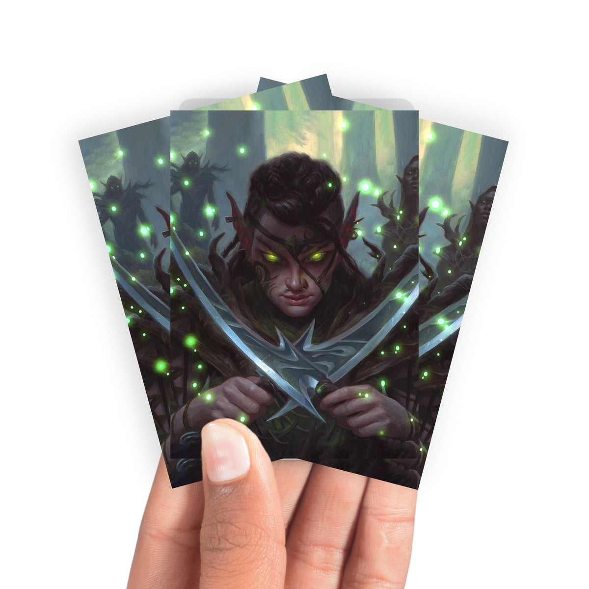 Keep your cards safe and stylish with our borderless card sleeves. Designed edge-to-edge to showcase your artwork, they offer a sleek, modern aesthetic. From LDB Duel, printed with the exclusive Llanowar Elves design for a fresh, premium feel.Elves-yugioh-mtg-pokemon-card-protection-standard-japanese-dragon-shield-LDB-Duel-borderless