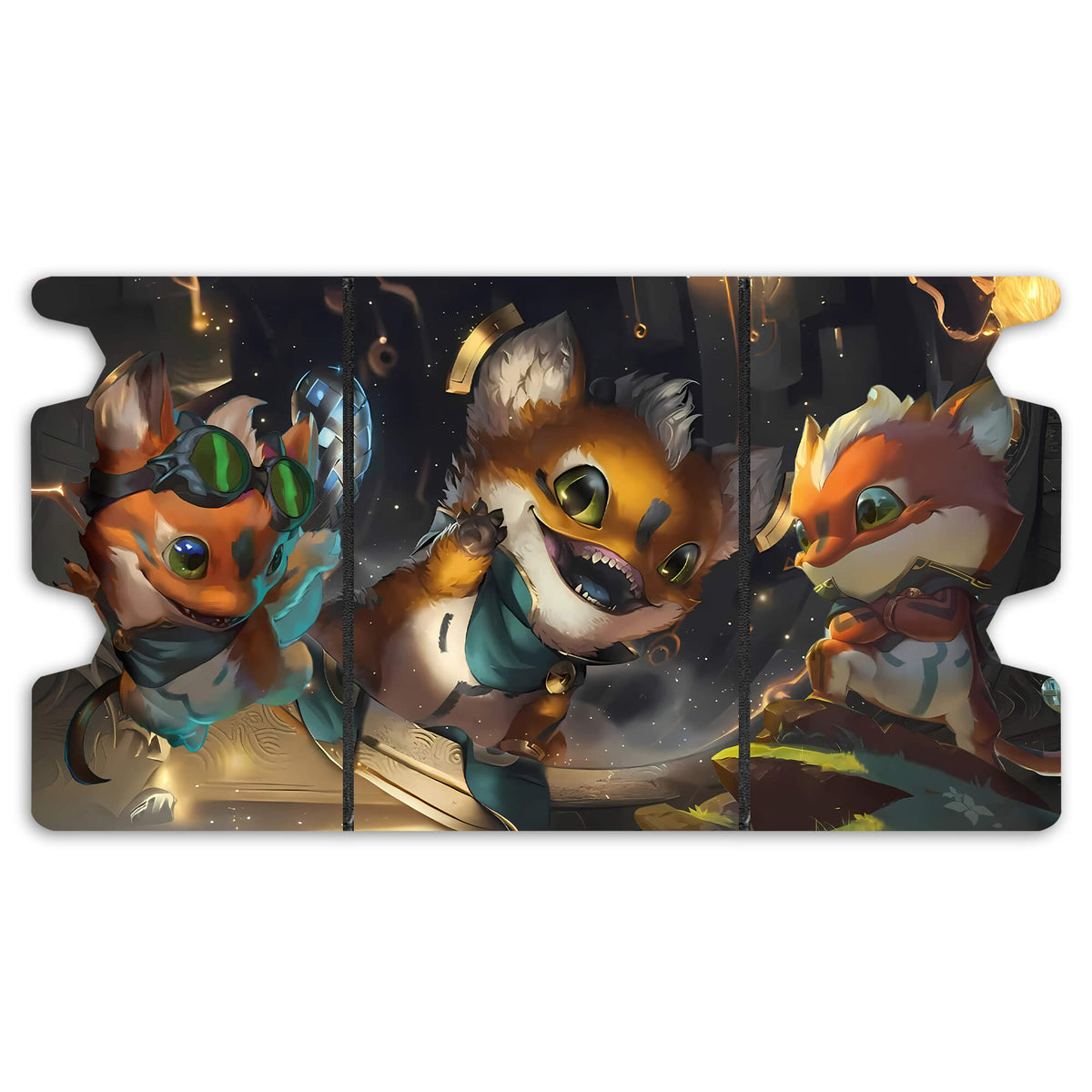 Here is the Full Lid Design of the Loot - Beast Noble Mach 3 Black Deck Box. haste-mtg-custom-art-leather-durable-LDB-Duel
