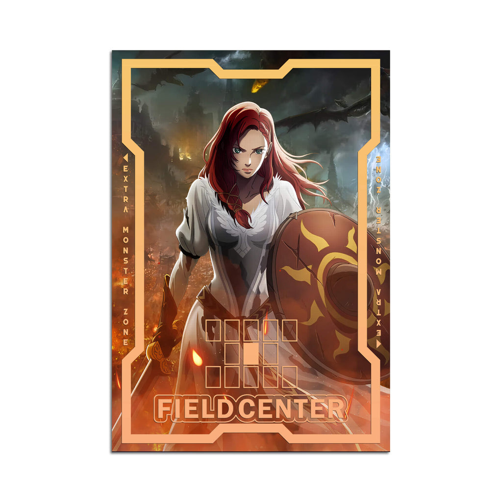 Centro de campo de metal del Dragón Rosa Negra