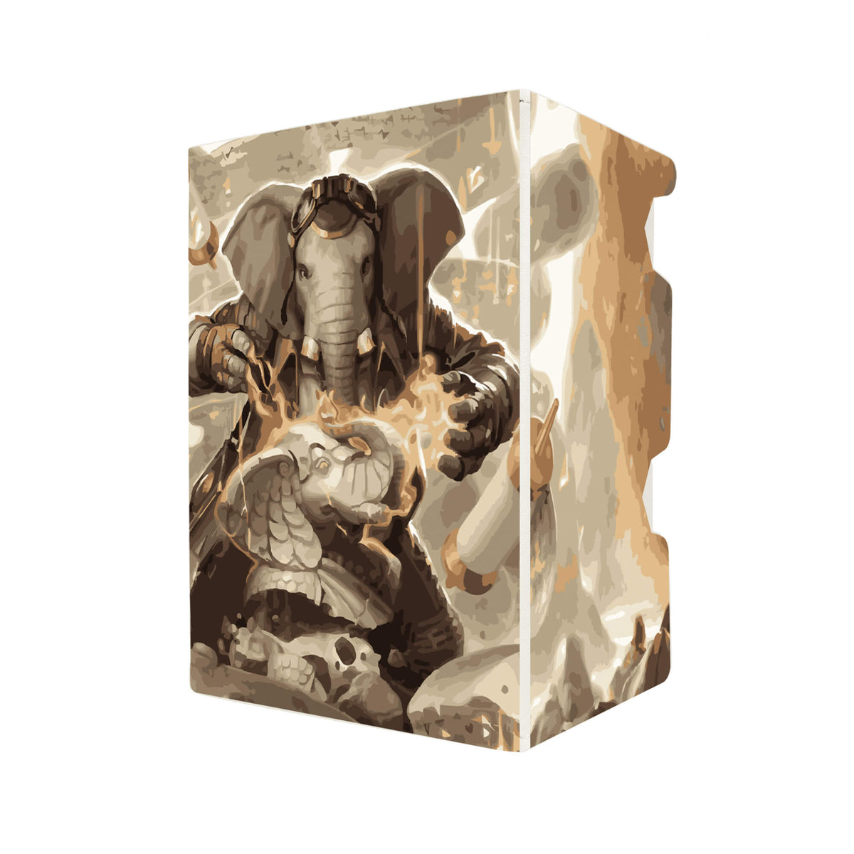 Here's another quality white deck box from LDB Duel featuring our exclusive Lorehold Spirits art. Fits all types of trading card games, including Pokémon, Yu-Gi-Oh! and Magic The Gathering. The perfect card holder for the TCG player safely holds up to 100 double-sleeved cards. EVEN in extra thick sleeves. Comes with a pull-out dice tray. Quintorious-mtg-tcg-accessories-card-storage-LDB-Duel