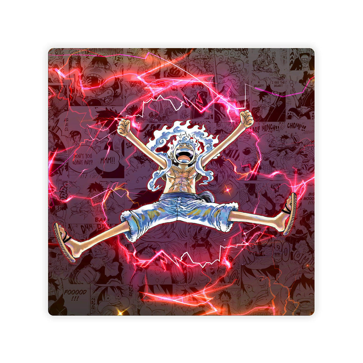 Upgrade your dueling game with LDB Duel featuring our exclusive Luffy: Sun God Nika double mat! Designed with a premium cloth surface for effortless card handling and a sturdy rubber base for maximum stability, this 24x24 inch mat offers both style and practicality. It's card and sleeve-friendly, plus machine washable for easy upkeep! Ace-anime-yugioh-mtg-pokemon-custom-artwork-premium-durable-rubber-ldb-duel 