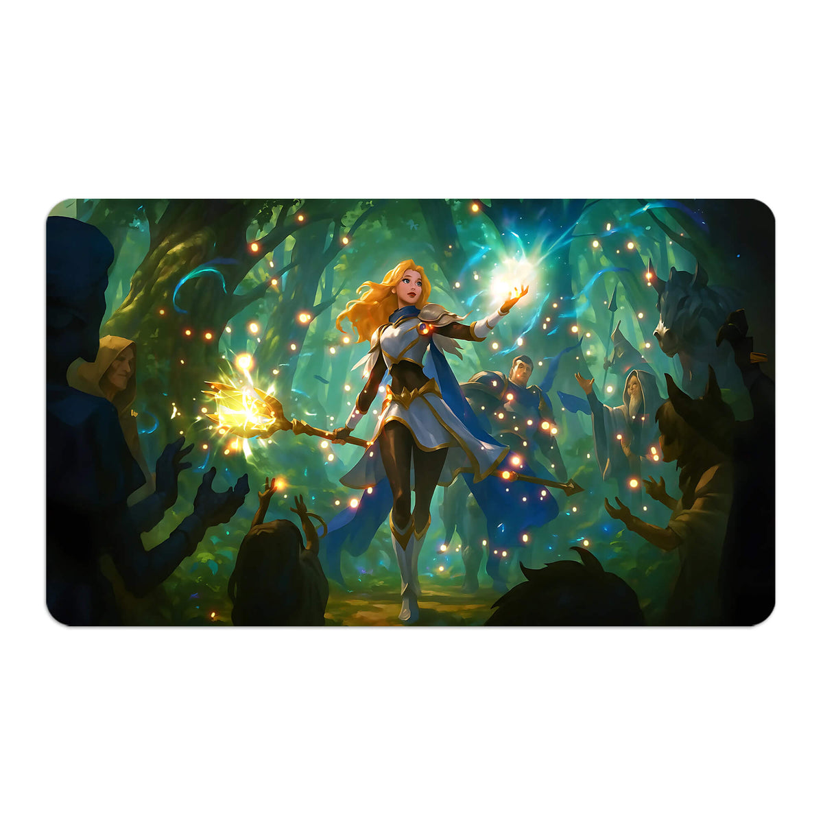 Transform your dueling experience with LDB Duel featuring our exclusive art Lux | League of Legends playmat! Featuring a soft cloth top for smooth card movement and a durable rubber back for a secure grip, this 24x14 inch mat is machine washable and safe for cards and sleeves. Illumination-anime-yugioh-mtg-pokemon-custom-artwork-premium-durable-rubber-ldb-duel