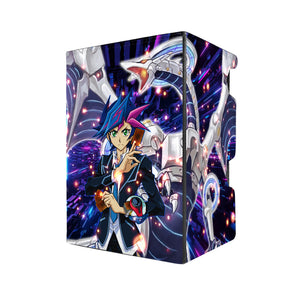 Yusaku Fujiki is a high school student living in the advanced and technology-driven city known as Den City. He leads a double life as both a diligent student and a skilled hacker. Duel Monster - Deck Box - Faux Leather - Magnetic Snap - yugioh gx - yugioh zexal - yugioh 5ds - yugioh Arc-v , yugioh sevens - yugioh vrains