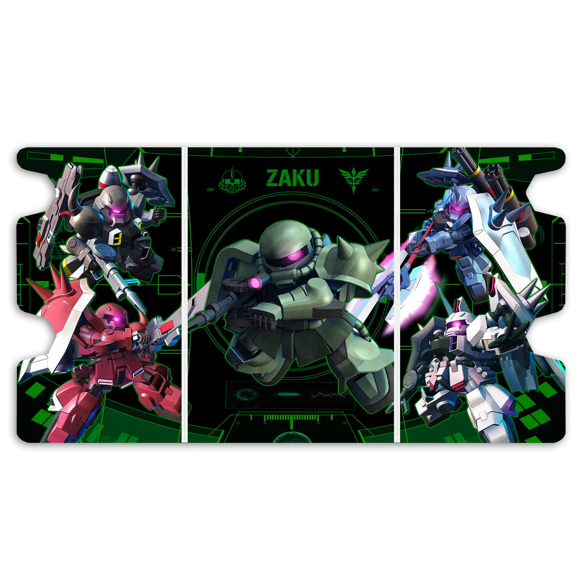 Here is the Full Lid Design of the MS Zaku SD Mach 3 White Deck Box. Hizack-anime-custom-deck-portable-collector-LDB-Duel