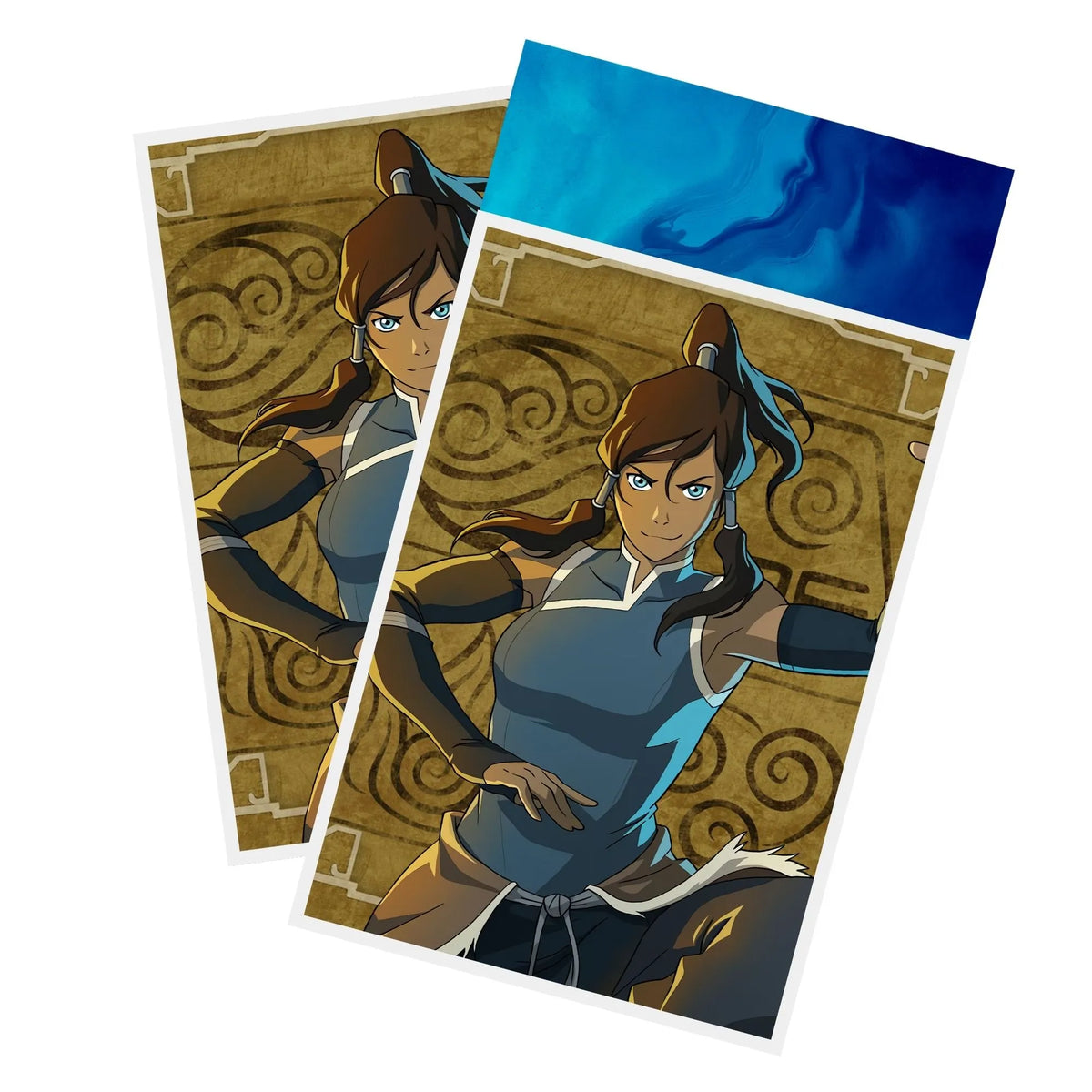 Protect and enhance your cards with our clean and crisp white border card sleeves. Featuring a minimalist design that complements any artwork, these sleeves offer a bright, timeless look. From LDB Duel. Printed with our exclusive Avatar Korra design for a fresh and premium finish. Water-Tribe-mtg-card-protection-standard-japanese-dragon-shield-LDB-Duel-white