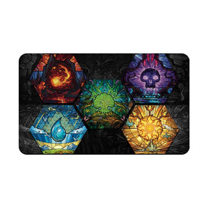 Transform your dueling experience with our exclusive art Magic The Gathering Elements playmat from LDB Duel! Featuring a soft cloth top for smooth card movement and a durable rubber back for a secure grip, this 24x14 inch mat is machine washable and safe for cards and sleeves. Magic-yugioh-mtg-pokemon-custom-artwork-premium-durable-rubber-ldb-duel