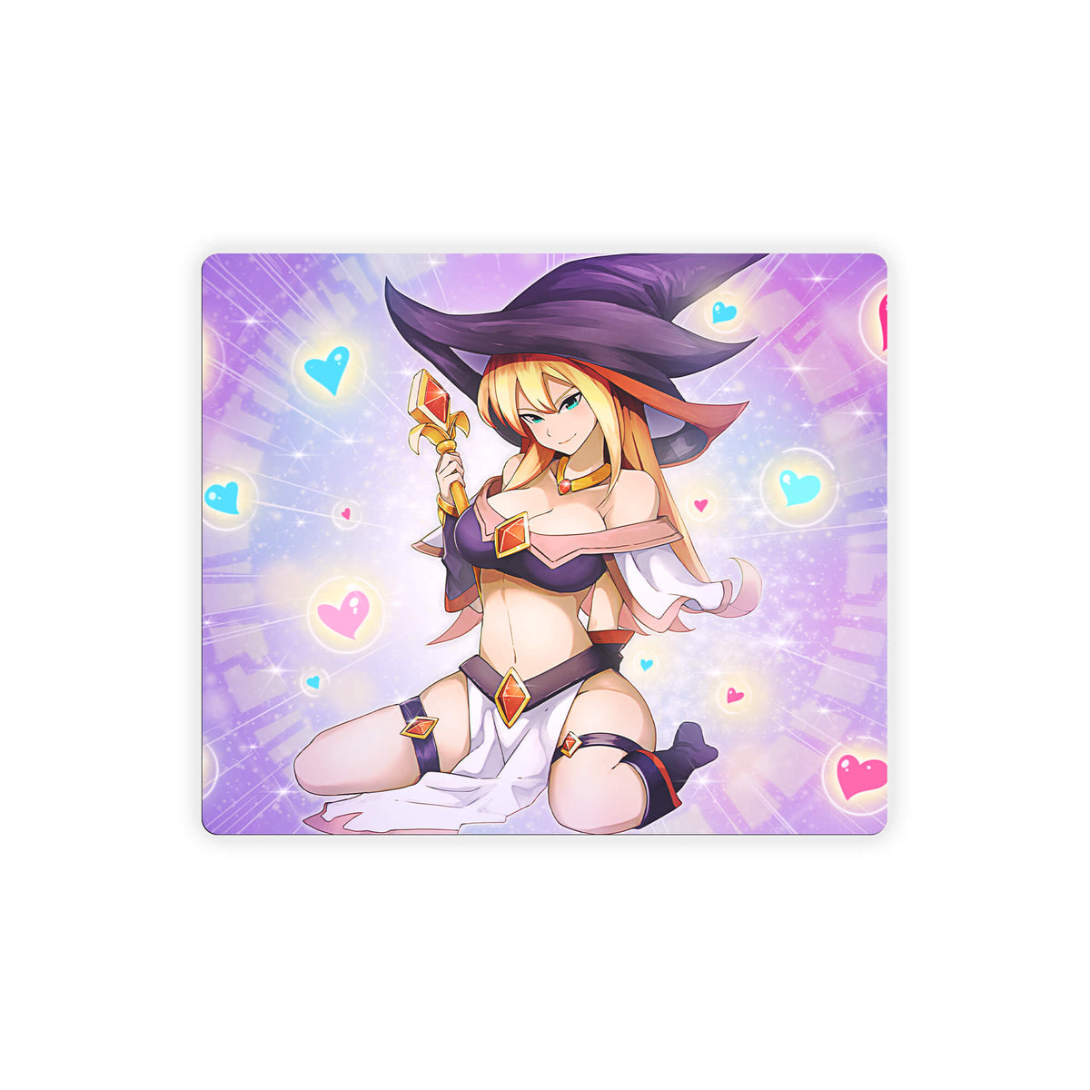 Enhance your gaming setup with our exclusive artwork Magician Girl mouse pad! Featuring a soft cloth surface for precise mouse tracking and a durable rubber base for a stable grip, this 10x8.5 inch mouse pad is the perfect blend of style and performance. Plus, it's machine washable for easy maintenance! life-counters-yugioh-mtg-pokemon-custom-artwork-premium-durable-rubber-ldb-duel 