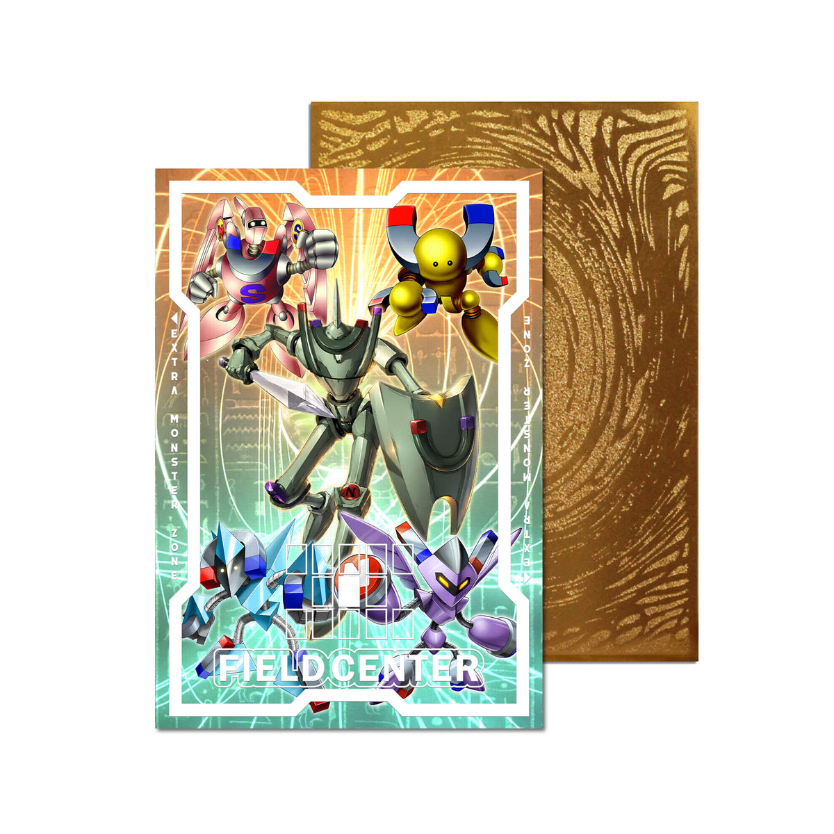 Centre de terrain en métal Dragon Rose noire