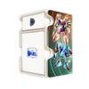 Here is the Right View of the Magnet Warrior Archetype Mach 3 White Deck Box. Beta-yugioh-deck-tray-dice-tray-LDB-Duel