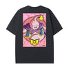 Level up your look with the premium Majin Buu T-shirt design from LDB Duel. Crafted from soft, breathable cotton and finished with vibrant DTF printing, this black t-shirt is designed for comfort that lasts. Featuring a bold back design, it’s perfect for anime fans, TCG players, and gamers who want to stand out, whether at events, tournaments, or just relaxing with friends.  Fat-Buu-anime-ygo-magic-tshirt-gaming-accesories-LDB-Duel