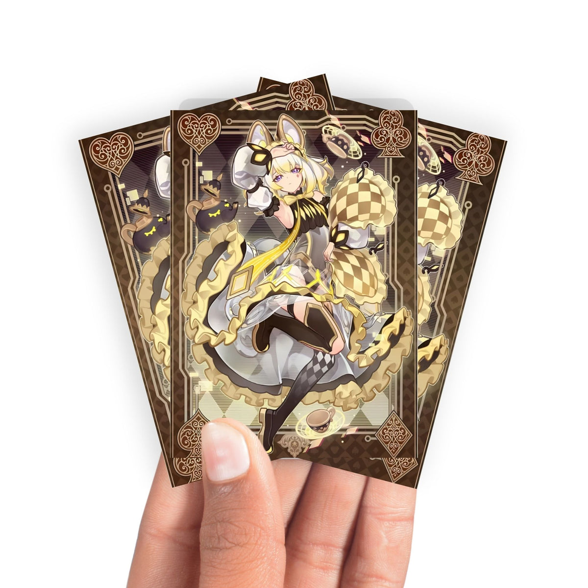 Keep your cards safe and stylish with our borderless card sleeves. Designed edge-to-edge to showcase your artwork, they offer a sleek, modern aesthetic. From LDB Duel, printed with the exclusive Maliss Dormouse design for a fresh, premium feel.Dormouse-yugioh-mtg-pokemon-card-protection-standard-japanese-dragon-shield-LDB-Duel-borderless