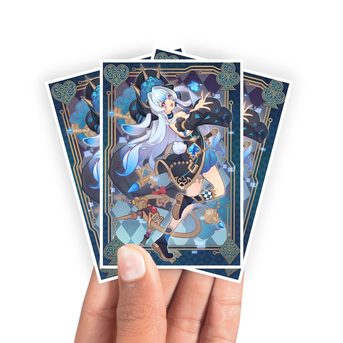 Protect and enhance your cards with our clean and crisp white border card sleeves. Featuring a minimalist design that complements any artwork, these sleeves offer a bright, timeless look. From LDB Duel. Printed with our exclusive Maliss March Hare design for a fresh and premium finish. Hare-yugioh-mtg-pokemon-card-protection-standard-japanese-dragon-shield-LDB-Duel-white