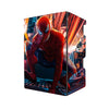 Here's another quality black deck box from LDB Duel featuring our exclusive Marvel's Spider-Man art. Fits all types of trading card games, including Pokémon, Yu-Gi-Oh! and Magic The Gathering. The perfect card holder for the TCG player safely holds up to 100 double-sleeved cards. EVEN in extra thick sleeves. Comes with a pull-out dice tray. Peter-Parker-mtg-tcg-accessories-card-storage-LDB-Duel