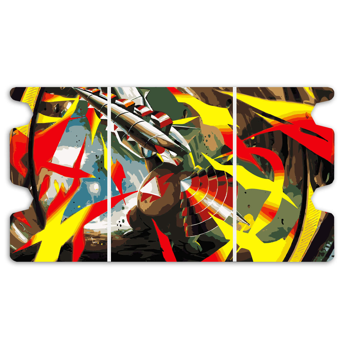 Here is the Full Lid Design of the Mega Excadrill Mach 3 White Deck Box. Steel-Type-pokemon-custom-deck-portable-collector-LDB-Duel