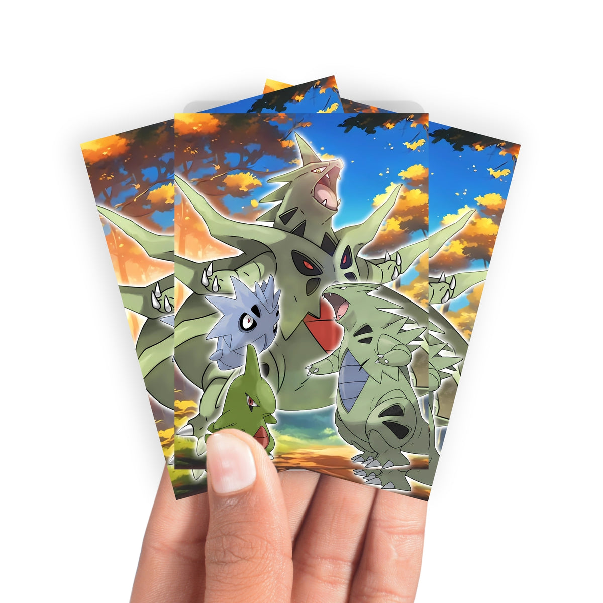 Keep your cards safe and stylish with our borderless card sleeves. Designed edge-to-edge to showcase your artwork, they offer a sleek, modern aesthetic. From LDB Duel, printed with the exclusive Mega Tyranitar Evolutions design for a fresh, premium feel.Tyranitar-yugioh-mtg-pokemon-card-protection-standard-japanese-dragon-shield-LDB-Duel-borderless