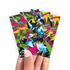 Keep your cards safe and stylish with our borderless card sleeves. Designed edge-to-edge to showcase your artwork, they offer a sleek, modern aesthetic. From LDB Duel, printed with the exclusive Mega Zeraora design for a fresh, premium feel.Thunder-Wave-pokemon-anime-yugioh-mtg-card-protection-standard-japanese-dragon-shield-LDB-Duel-borderless