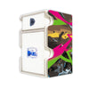 Here is the Right View of the Mega Zeraora Mach 3 White Deck Box. Thunder-Punch-pokemon-deck-tray-dice-tray-LDB-Duel