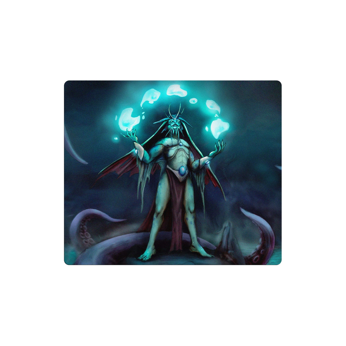 Enhance your gaming setup with our exclusive artwork Merfolk Summoner mouse pad! Featuring a soft cloth surface for precise mouse tracking and a durable rubber base for a stable grip, this 10x8.5 inch mouse pad is the perfect blend of style and performance. Plus, it's machine washable for easy maintenance! Avishkar-mtg-yugioh-pokemon-custom-artwork-premium-durable-rubber-ldb-duel