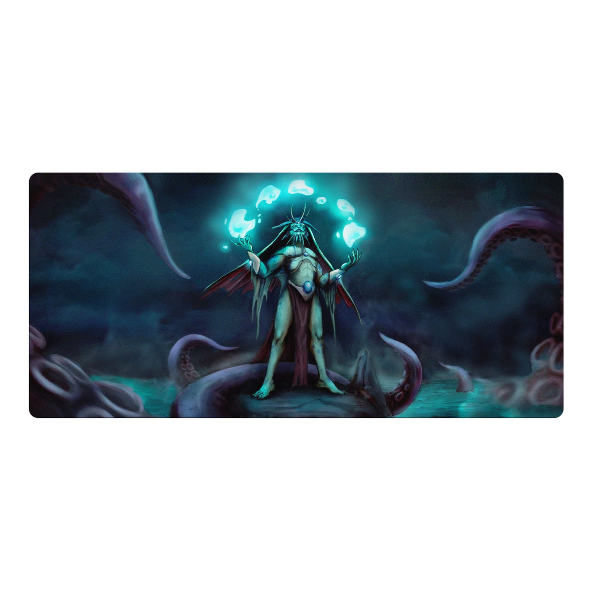 Elevate your gaming experience with LDB Duel featuring our exclusive Merfolk Summoner mouse pad! Crafted with a smooth cloth surface for unparalleled mouse accuracy and a non-slip rubber base for rock-solid stability, this 35x16-inch masterpiece combines stunning design with top-tier functionality. And with its machine-washable build, keeping it clean is a breeze!Merfolk-mtg-yugioh-pokemon-custom-artwork-premium-durable-rubber-ldb-duel