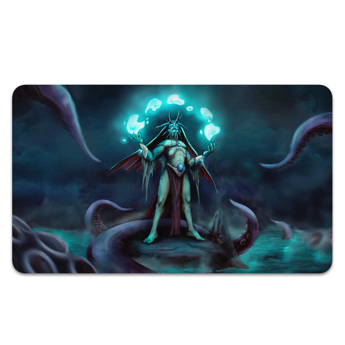Transform your dueling experience with LDB Duel featuring our exclusive art Merfolk Summoner playmat! Featuring a soft cloth top for smooth card movement and a durable rubber back for a secure grip, this 24x14 inch mat is machine washable and safe for cards and sleeves. Arcavios-yugioh-mtg-pokemon-custom-artwork-premium-durable-rubber-ldb-duel