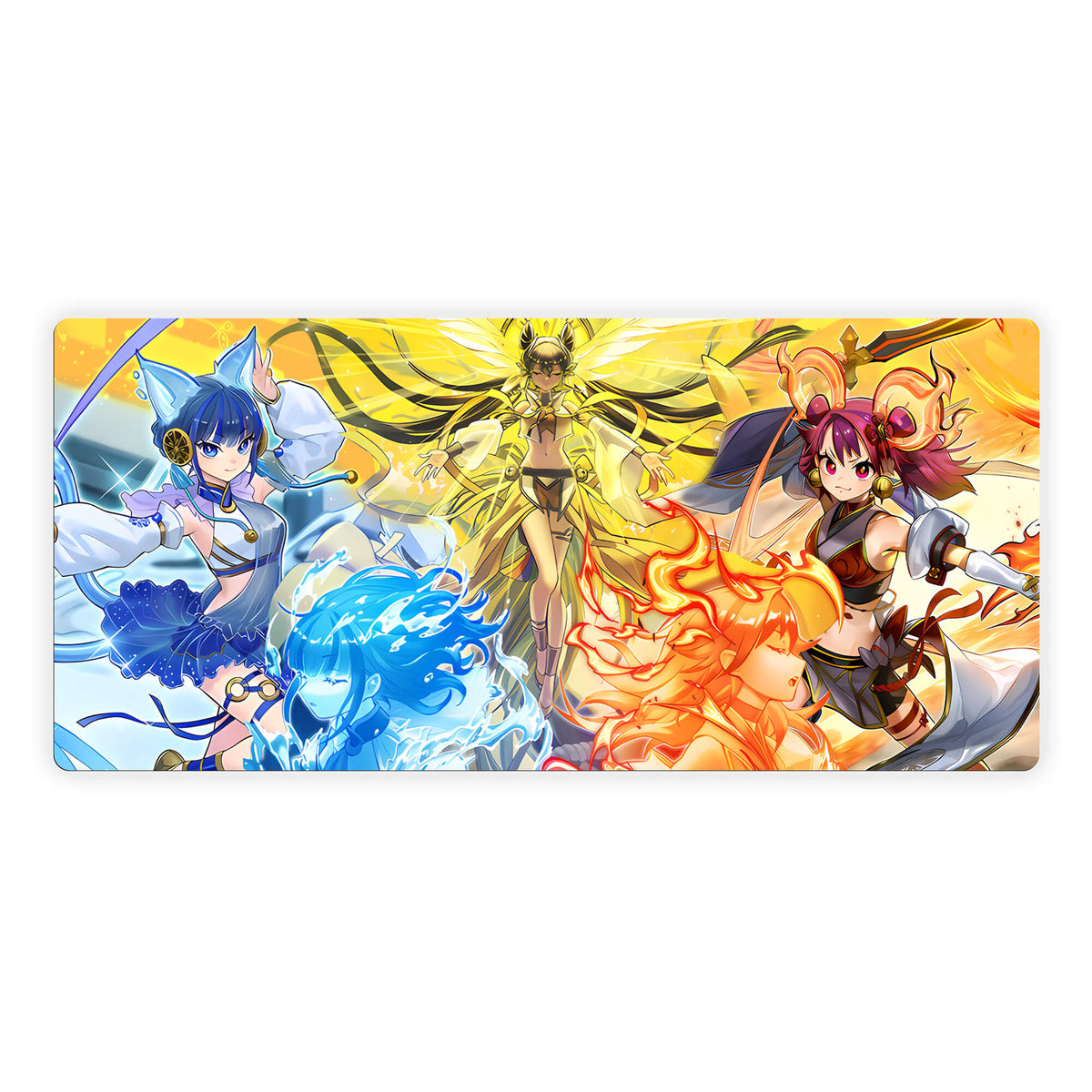 Elevate your gaming experience with LDB Duel featuring our exclusive Mikanko Kagura Archetype mouse pad! Crafted with a smooth cloth surface for unparalleled mouse accuracy and a non-slip rubber base for rock-solid stability, this 35x16-inch masterpiece combines stunning design with top-tier functionality. And with its machine-washable build, keeping it clean is a breeze!Mikanko-Spiritwalk-yugioh-mtg-pokemon-custom-artwork-premium-durable-rubber-ldb-duel 