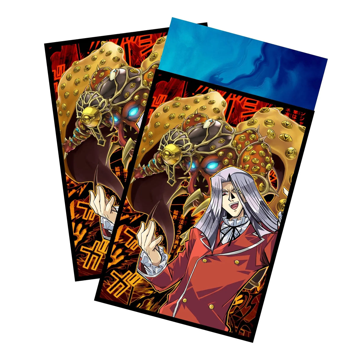 Enhance your cards with our elegant black border card sleeves, featuring a sleek, sophisticated design for a bold, modern aesthetic. From LDB Duel. Perfect for showcasing your collection, these sleeves are printed with our exclusive Millennium Eyes Restrict Pegasus design. Maximillion-yugioh-card-protection-standard-japanese-dragon-shield-LDB-Duel-black