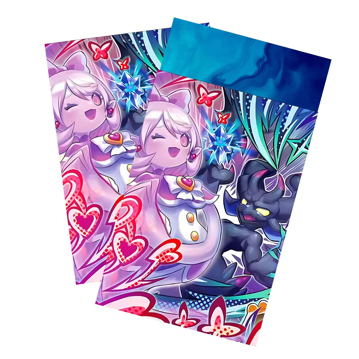 Keep your cards safe and stylish with our borderless card sleeves. Designed edge-to-edge to showcase your artwork, they offer a sleek, modern aesthetic. From LDB Duel, printed with the exclusive Mimighoul Archetype design for a fresh, premium feel.Slime-yugioh-card-protection-standard-japanese-dragon-shield-LDB-Duel-borderless