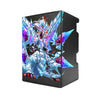 Here's another quality black deck box from LDB Duel featuring our exclusive Mirrorjade the Iceblade Dragon art. Fits all types of trading card games, including Pokémon, Yu-Gi-Oh! and Magic The Gathering. The perfect card holder for the TCG player safely holds up to 100 double-sleeved cards. EVEN in extra thick sleeves. Comes with a pull-out dice tray. Albion-yugioh-mtg-pokemon-tcg-accessories-card-storage-LDB-Duel