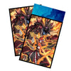 Enhance your cards with our elegant black border card sleeves, featuring a sleek, sophisticated design for a bold, modern aesthetic. From LDB Duel. Perfect for showcasing your collection, these sleeves are printed with our exclusive Mitsurigi no Mikoto, Saji design. Mitsurigi-yugioh-card-protection-standard-japanese-dragon-shield-LDB-Duel-black
