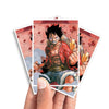 Protect and enhance your cards with our clean and crisp white border card sleeves. Featuring a minimalist design that complements any artwork, these sleeves offer a bright, timeless look. From LDB Duel. Printed with our exclusive Monkey D. Luffy design for a fresh and premium finish. Pirate-king-yugioh-mtg-pokemon-card-protection-standard-japanese-dragon-shield-LDB-Duel-white