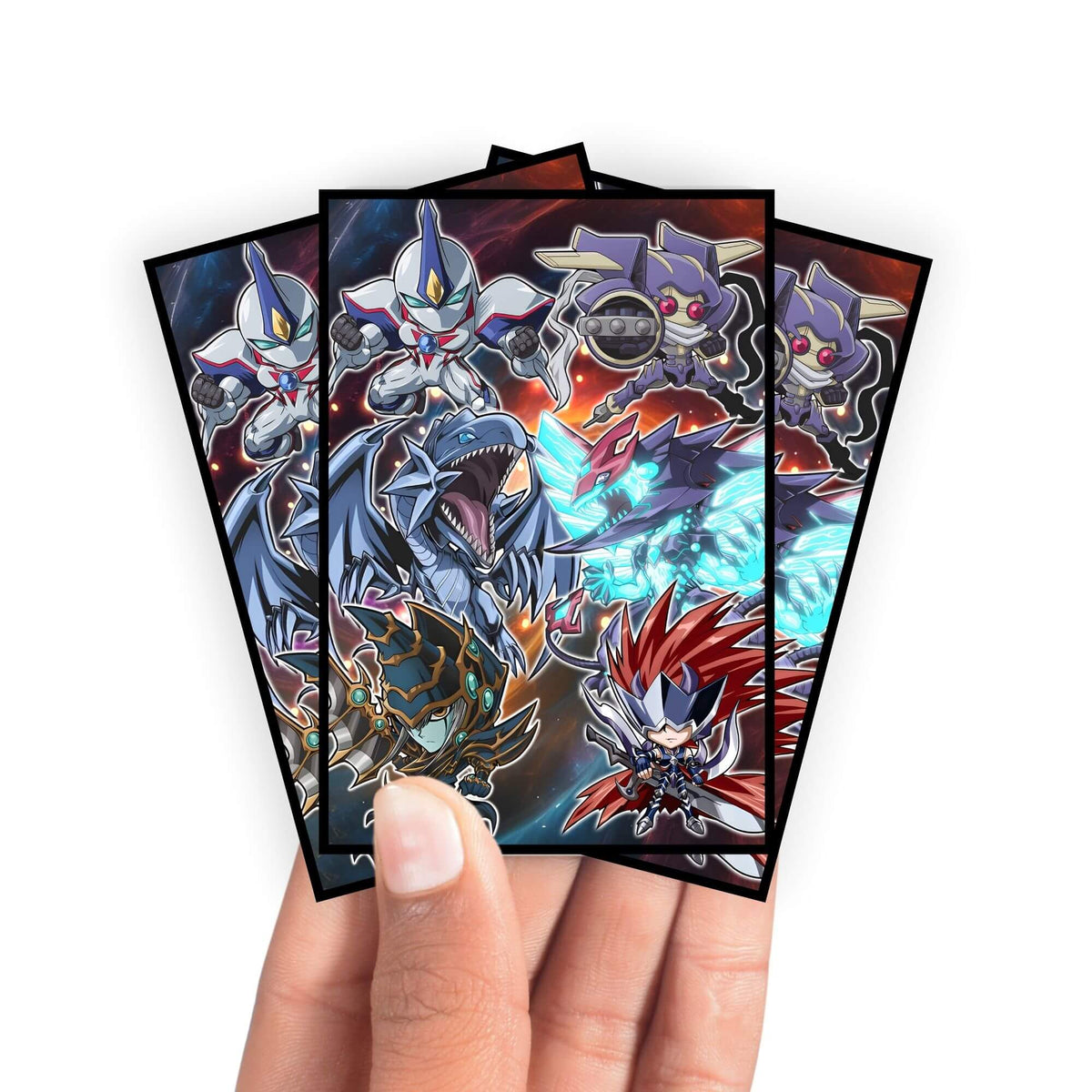 Enhance your cards with our elegant black border card sleeves, featuring a sleek, sophisticated design for a bold, modern aesthetic. From LDB Duel. Perfect for showcasing your collection, these sleeves are printed with our exclusive Monster Mayhem design. Junk-Warrior-yugioh-mtg-pokemon-card-protection-standard-japanese-dragon-shield-LDB-Duel-black
