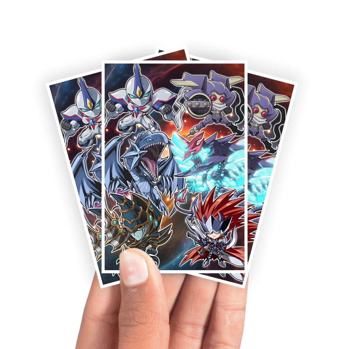 Protect and enhance your cards with our clean and crisp white border card sleeves. Featuring a minimalist design that complements any artwork, these sleeves offer a bright, timeless look. From LDB Duel. Printed with our exclusive Monster Mayhem design for a fresh and premium finish. Jurrac-Megalo-yugioh-mtg-pokemon-card-protection-standard-japanese-dragon-shield-LDB-Duel-white