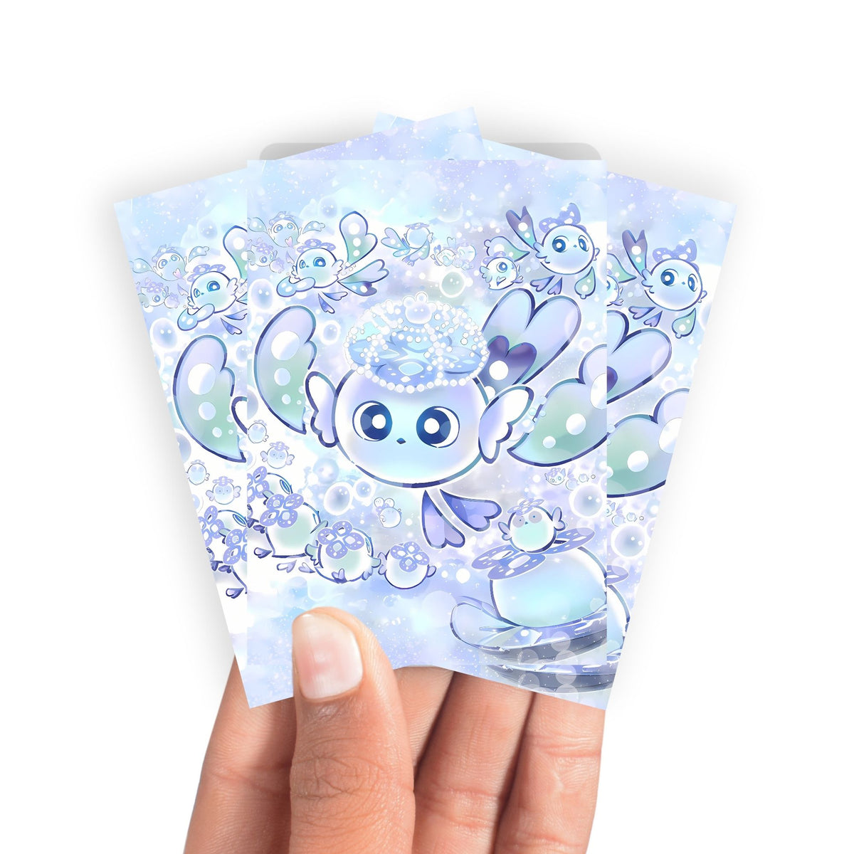 Keep your cards safe and stylish with our borderless card sleeves. Designed edge-to-edge to showcase your artwork, they offer a sleek, modern aesthetic. From LDB Duel, printed with the exclusive Mulcharmy Fuwalos design for a fresh, premium feel.Fuwalos-yugioh-mtg-pokemon-card-protection-standard-japanese-dragon-shield-LDB-Duel-borderless